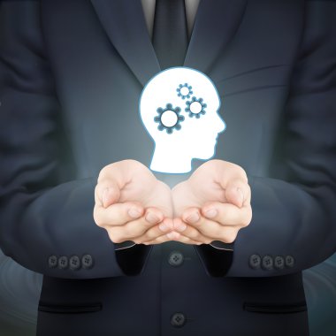 ekip çalışması sembolü tutan işadamı 