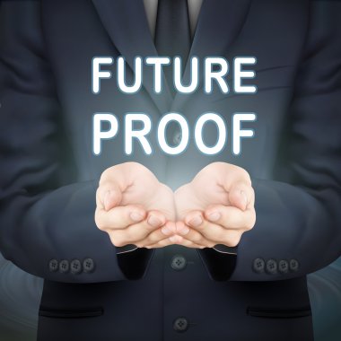 gelecek geçirmez kelime tutan işadamı