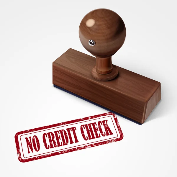 Timbro nessun controllo di credito in rosso — Vettoriale Stock