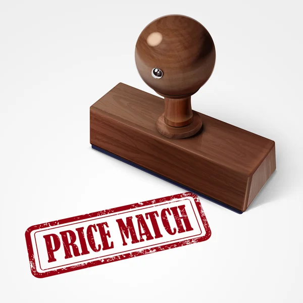 Briefmarkenpreis-Match in rot — Stockvektor