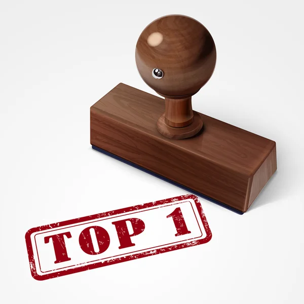 Kırmızı Pul top 1 — Stok Vektör