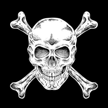 El çizimi kafatası