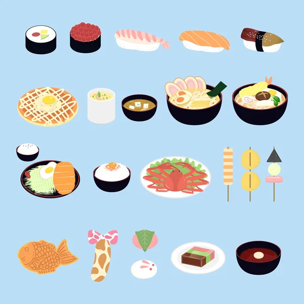 Attractive Japan delicacy — Stock Vector