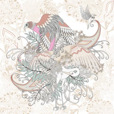 güzel uçan kuş boyama sayfası