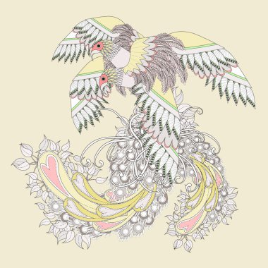 güzel uçan kuş boyama sayfası