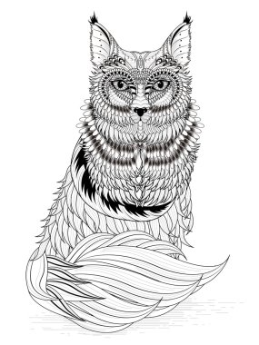 çok güzel fox boyama sayfası