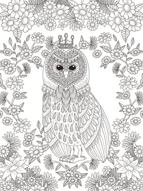 güzel Baykuş boyama sayfası