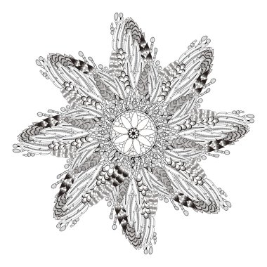 çekici mandala boyama sayfası