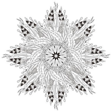 çekici mandala boyama sayfası