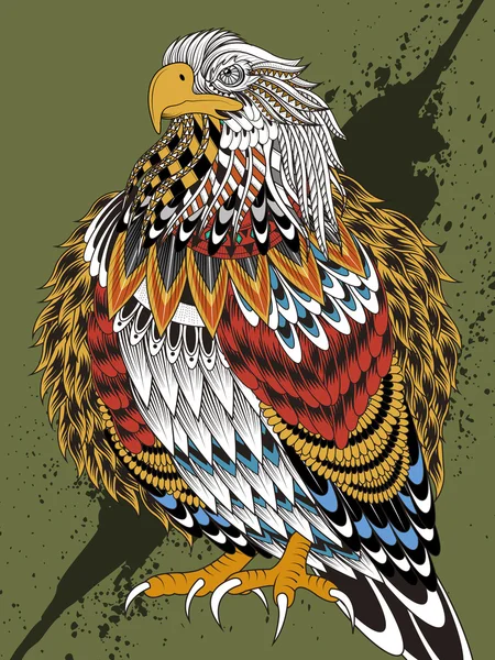 Imponente página para colorir águia —  Vetores de Stock
