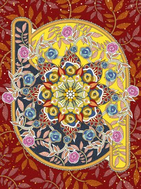 çiçek boyama sayfası