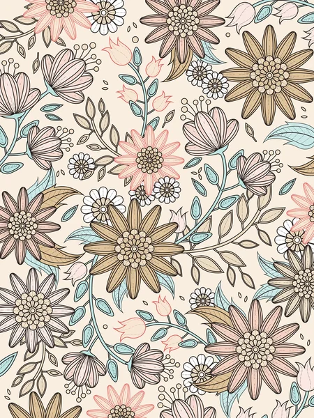 Élégante coloration florale i — Image vectorielle