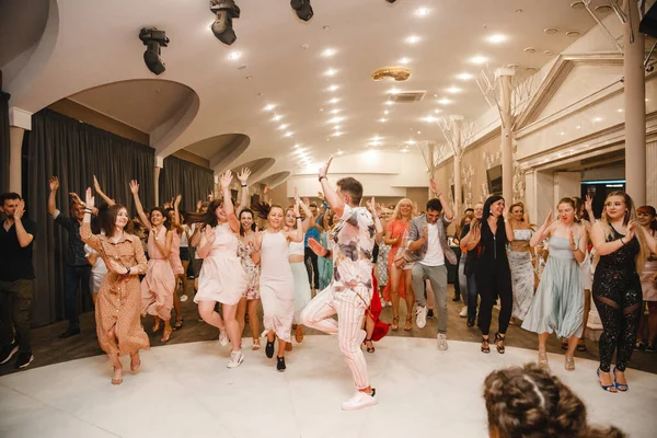 Kharkiv Ucrania Personas Bailando Bachata Pista Baile — Foto de Stock