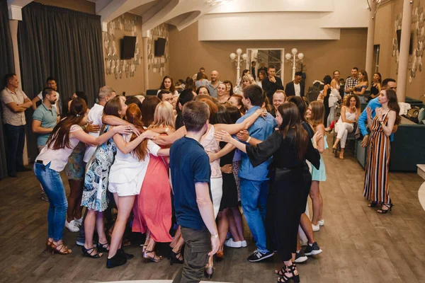 Kharkiv Ucrânia Pessoas Dançando Bachata Pista Dança — Fotografia de Stock