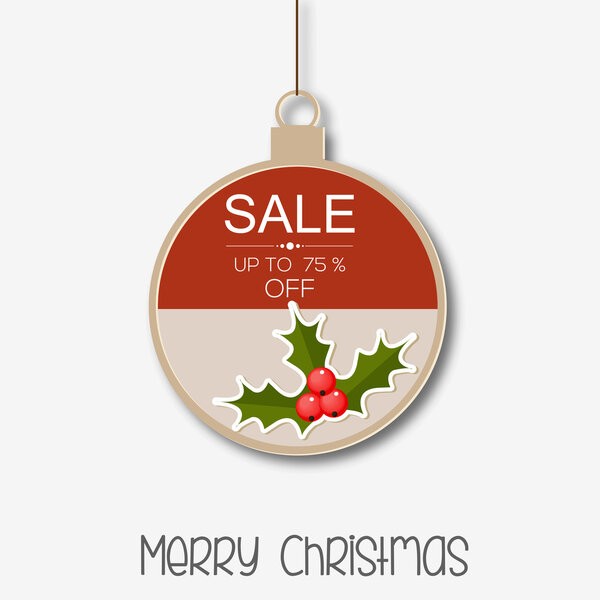 Bauble shape Christmas dangler