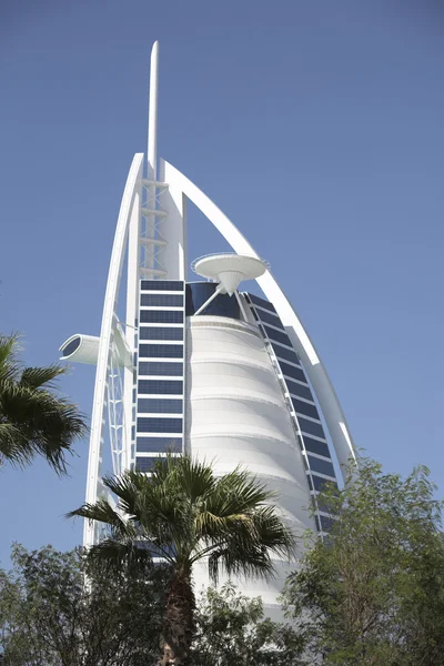 Burj al Arab, słynny hotel w Dubaju — Zdjęcie stockowe