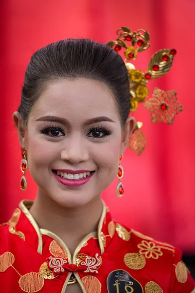 Κορίτσι της Ταϊλάνδης πορτρέτο. Μπανγκόκ, Ταϊλάνδη — Φωτογραφία Αρχείου