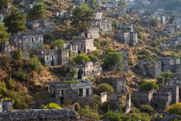 Αρχαία ερείπια του Kayakoy, Fethiye. Τουρκία — Φωτογραφία Αρχείου