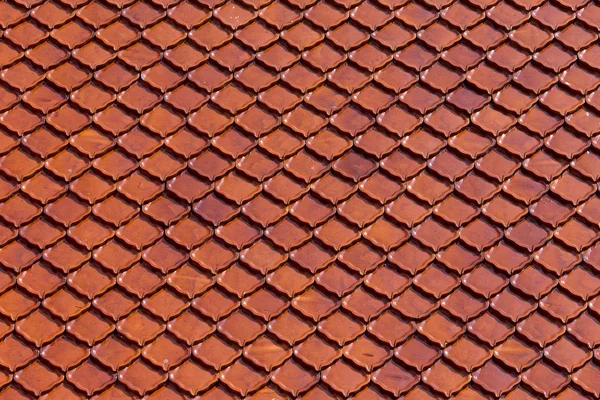 Clay roof tiles of Thai temple — Stock Photo, Image