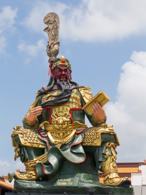 Guan Yu adası Koh Samui, Tayland için Çin heykeli