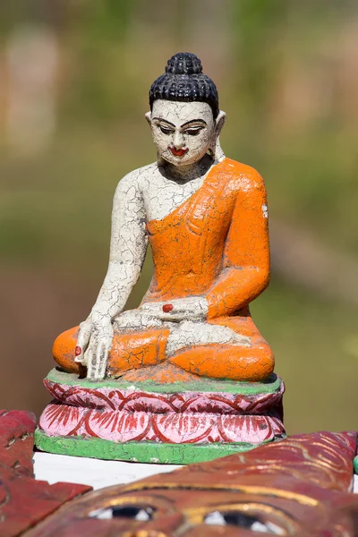 Handgjorda souvenirer på marknaden i Inle Lake. Myanmar — Stockfoto