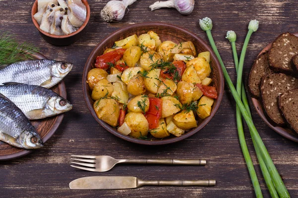 Ragout de verduras em chapa — Fotografia de Stock