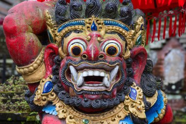 Bali dili Tanrı heykeli Merkezi Bali tapınak. Endonezya