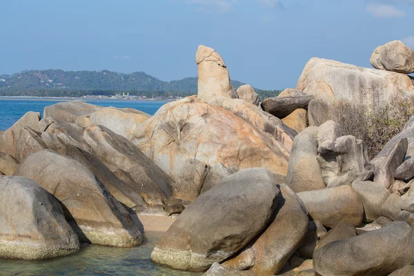 Roca extraña, hito muy famoso de la isla Samui, Tailandia —  Fotos de Stock