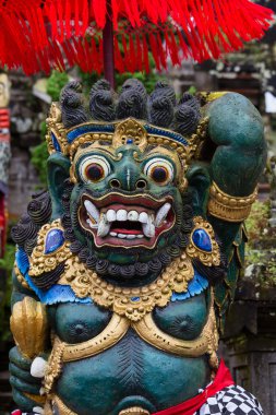 Bali dili Tanrı heykeli Merkezi Bali tapınak. Endonezya
