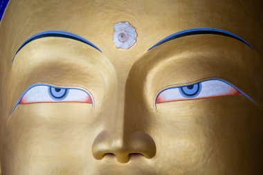 Altın Buddha Tapınağı'nda Thikse Manastırı içinde başkanı. Ladakh, Hindistan