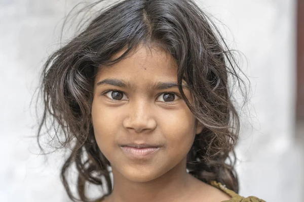 Udaipur India 2018 Indická Mladá Dívka Pouličním Trhu Udaipuru Rajasthan — Stock fotografie