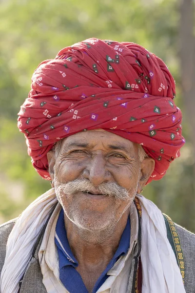 Pushkar Indien November 2018 Indischer Mann Der Wüste Thar Während — Stockfoto