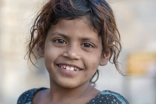 Udaipur India Noviembre 2018 Niña India Mercado Callejero Udaipur Rajastán —  Fotos de Stock