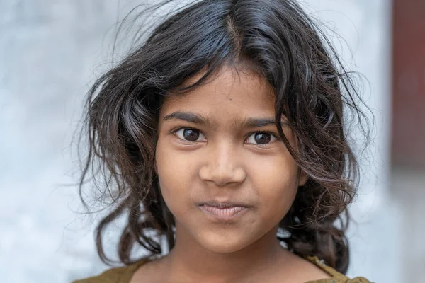 Udaipur Indien November 2018 Indisches Junges Mädchen Auf Dem Straßenmarkt — Stockfoto