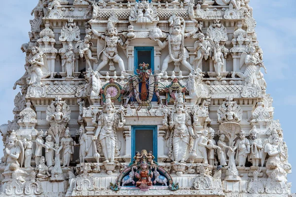 Detalhe Templo Hindu Sagrado Cidade Sagrada Pushkar Rajastão Índia Fechar — Fotografia de Stock