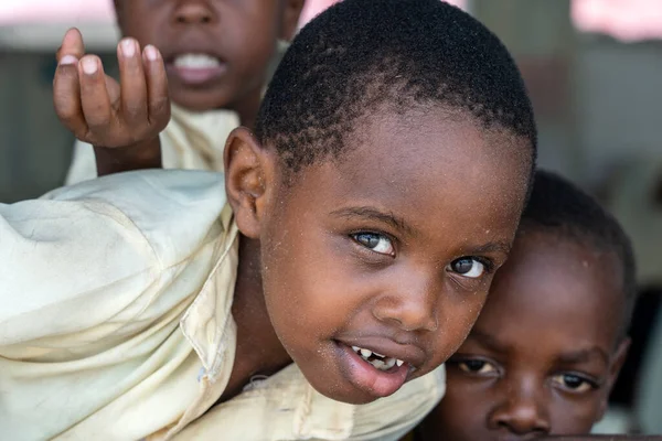Zanzibar Τανζανία Ιανουαρίου 2020 Άγνωστα Παιδιά Της Αφρικής Ένα Τοπικό — Φωτογραφία Αρχείου