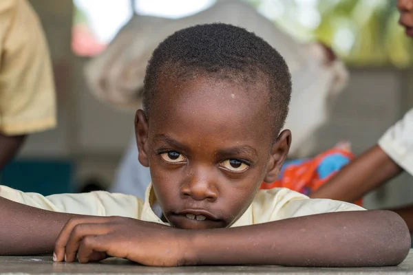 Zanzibar Tanzânia Janeiro 2020 Crianças Africanas Não Identificadas Uma Escola — Fotografia de Stock