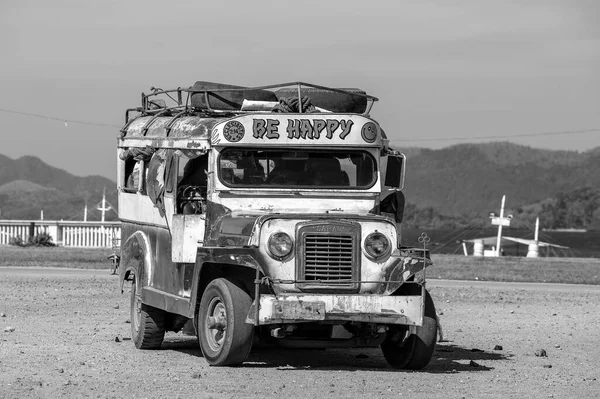 Coron Philippines Feb 2014 Jeepneys Most Popular Means Public Transportation — Stock Photo, Image