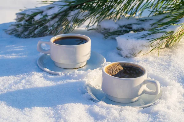 커피두 배경이 침대에 닫는다 크리스마스의 — 스톡 사진