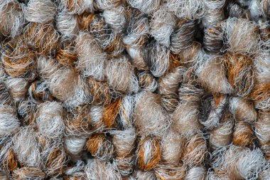 Zemin kaplamaları arka plan deseni, yakın plan, üst manzara. Halı dokusu tekrarlanıyor, makro