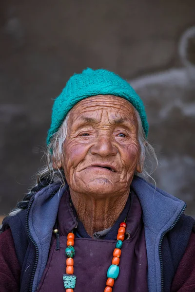 Lamayuru Gompa Ladakh Indie Czerwca 2015 Stara Buddystka Ulicy Obok — Zdjęcie stockowe