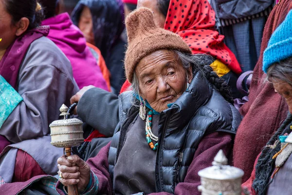 Lamayuru Gompa Ladakh Indie Czerwca 2015 Wielu Miejscowych Buddystów Podczas — Zdjęcie stockowe