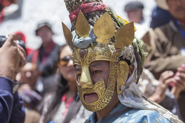 Ladakh Noord India Juni 2015 Tibetaanse Man Gekleed Een Mystiek — Stockfoto