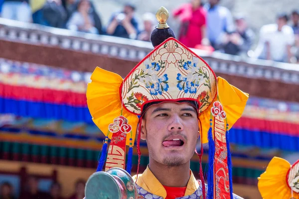 Ladakh Inde Nord Juin 2015 Moine Bouddhiste Tibétain Participe Festival — Photo