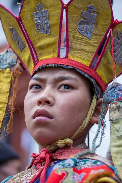 Ladakh India Del Norte Junio 2015 Joven Tibetano Participa Festival — Foto de Stock