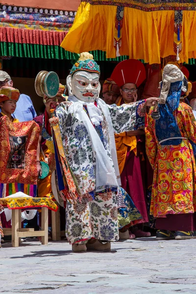 Ladakh Northern India Ιουνίου 2015 Θιβετιανός Άνδρας Ντυμένος Μια Μυστικιστική — Φωτογραφία Αρχείου