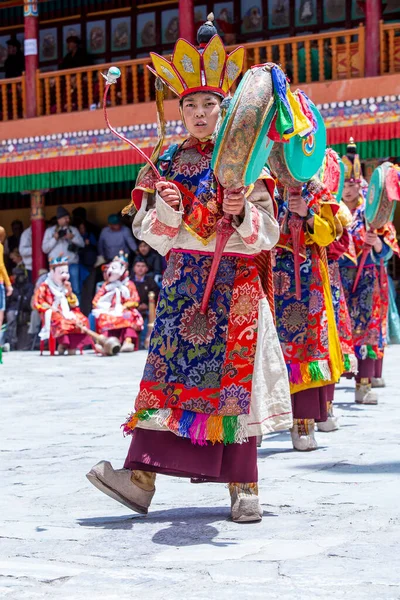 Ladakh Northern India June 2015 Tibetan Buddhist Monk Participates Hemis — Stock Photo, Image