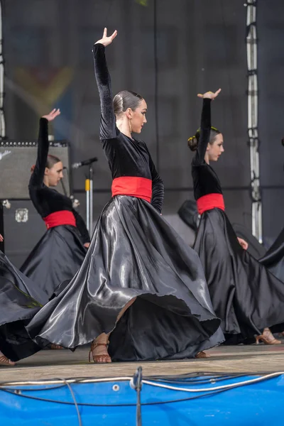 Shepetivka Ukraine Juni 2021 Junge Künstler Tanzen Auf Dem Straßenfest — Stockfoto