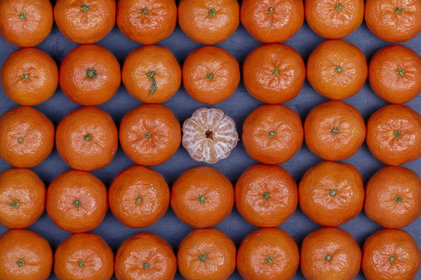 Naranja Fresca Fruta Mandarina Fondo Patrón Mandarina Primer Plano Vista — Foto de Stock