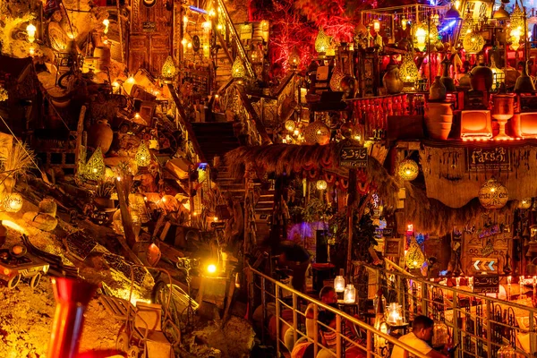 Sharm Sheikh Egypte Mei 2021 Straat Cafe Farsha Met Origineel — Stockfoto